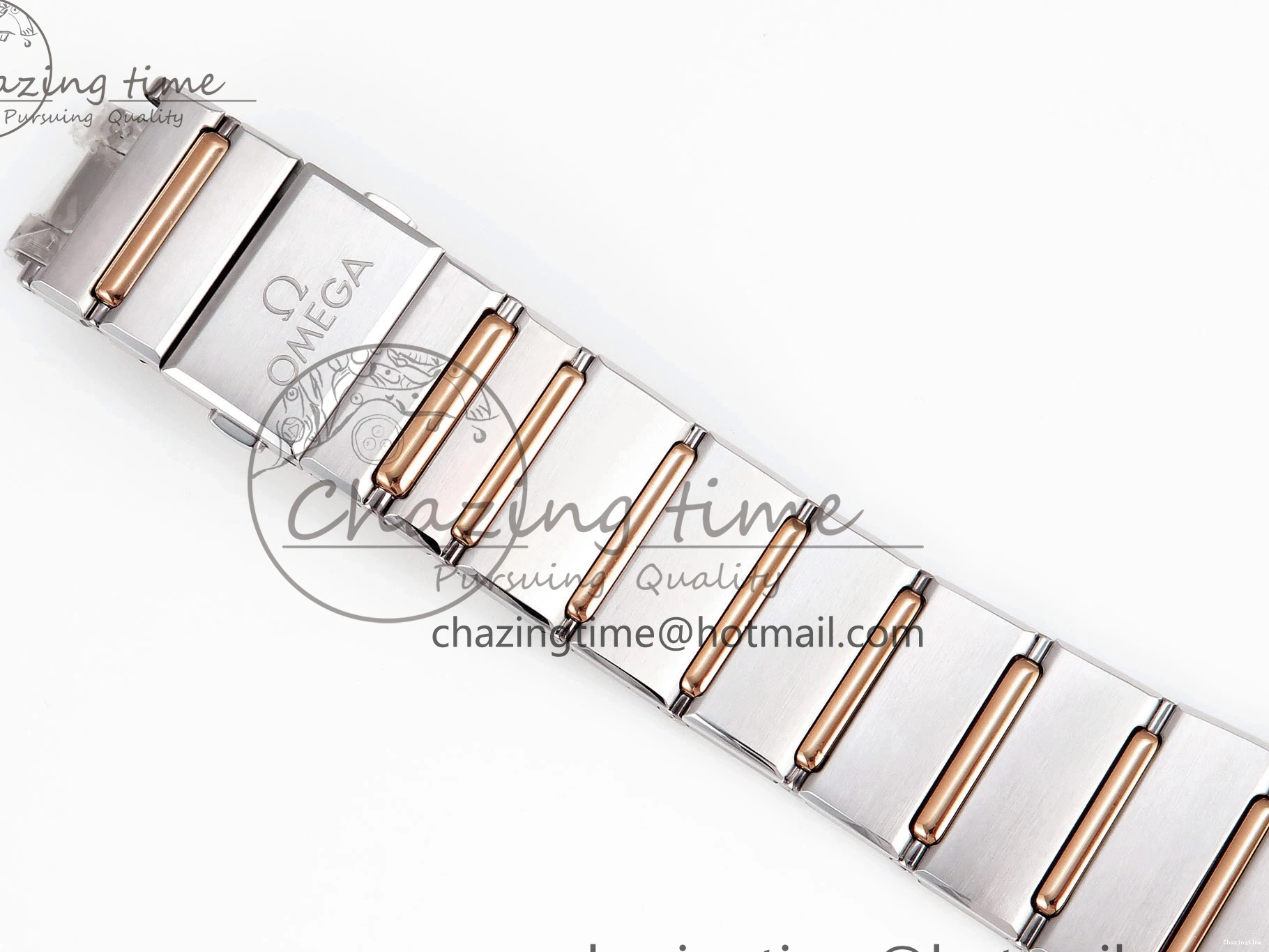 0414 Constellation 39mm SS RG ASWF 1:1 Best Edition White Diamonds Dial on SS RG Bracelet A Minimalist 7772